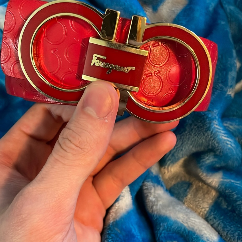 Faragamoe belt worn 3Times